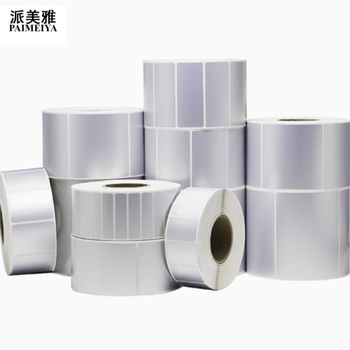 派美雅 哑银标签纸 65*35mm 单排 1300张 强粘性