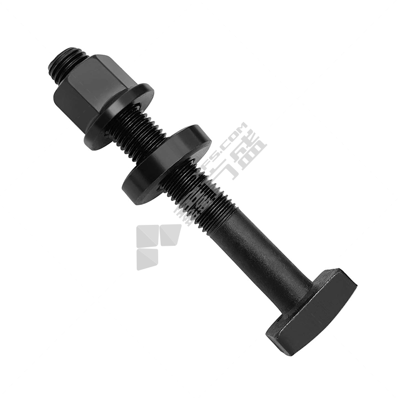 oein 槽用模具压板冲床铣床注塑机螺栓螺杆 M10*50圆头【8.8级T型螺丝+垫片+法兰螺母】