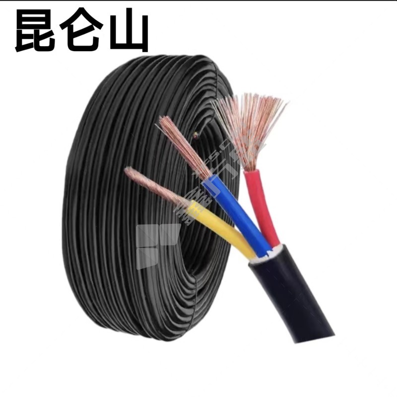 昆仑山 护套线 1.5平方MM*3芯100米/盘，国标包检测