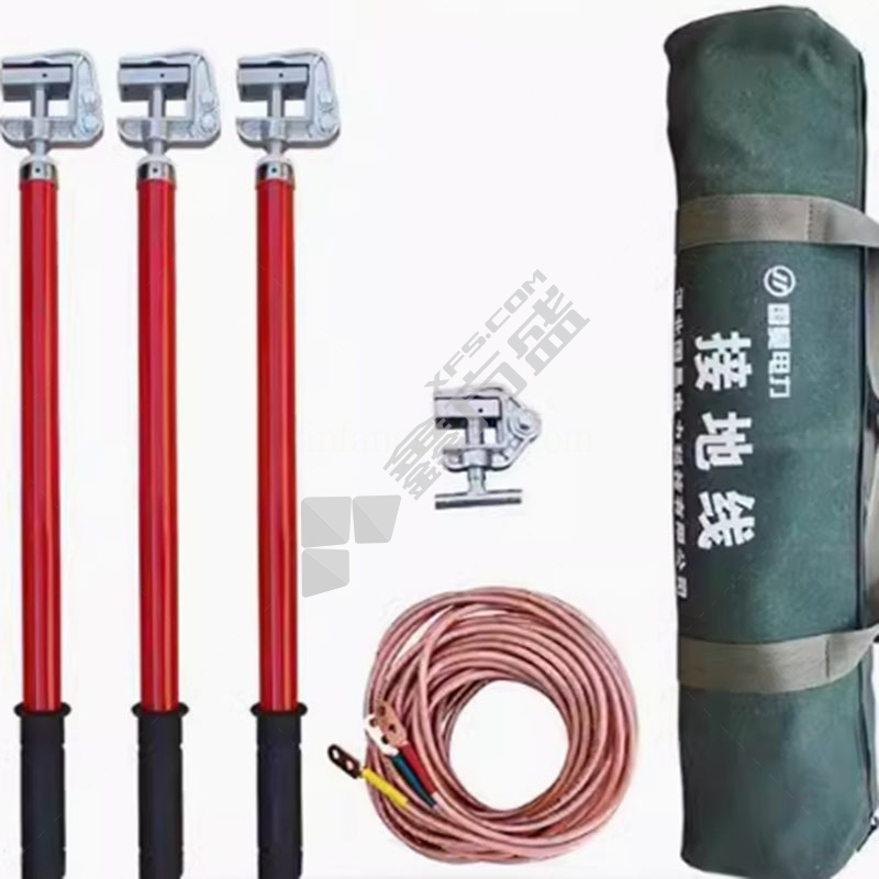 国昊电力高压接地线 10kV 杆长1米 3*1米+5米25方/GH12022