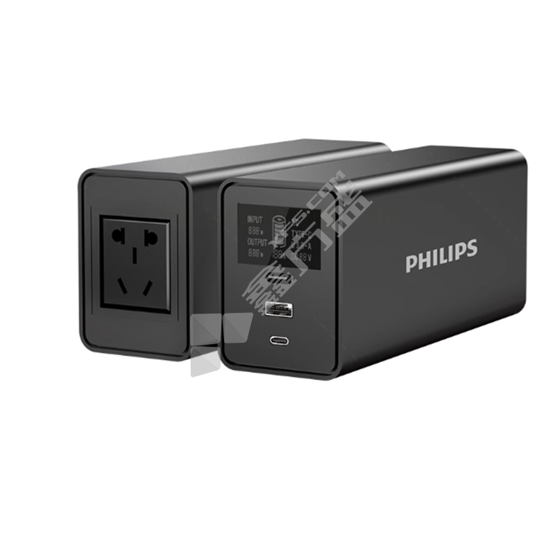 飞利浦 DLP8010B/93 移动电源 黑色/30000mAh/248*138*80mm