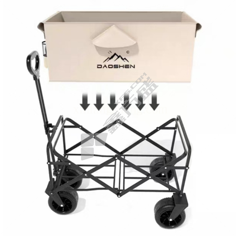 国产优品 加厚款卡其露营车 长71cm/宽46cm/高47cm