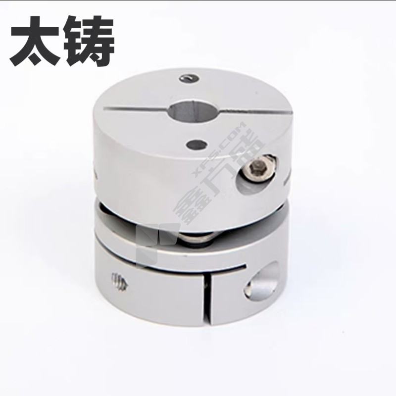 太铸 联轴器 单膜片，外径26长度26内孔4至11(内孔一边为D孔，D高9孔径10，一边孔径8加工两个M4螺纹孔).