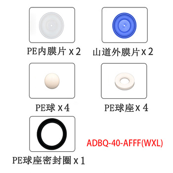 正量POSITIVE 隔膜泵流体维修包 ADBQ-40-AFFF(WXL)