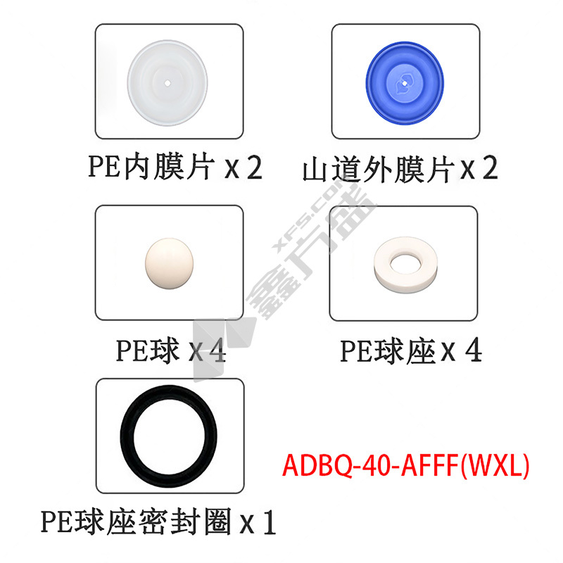 正量POSITIVE 隔膜泵流体维修包 ADBQ-40-AFFF(WXL)
