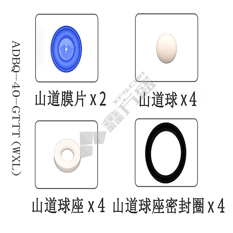 正量POSITIVE 隔膜泵流体维修包 ADBQ-40-GTTT(WXL)