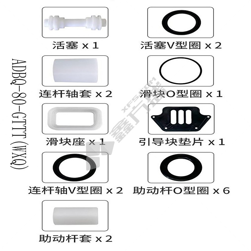 正量POSITIVE 隔膜泵气体维修包 ADBQ-80-GTTT(WXQ)