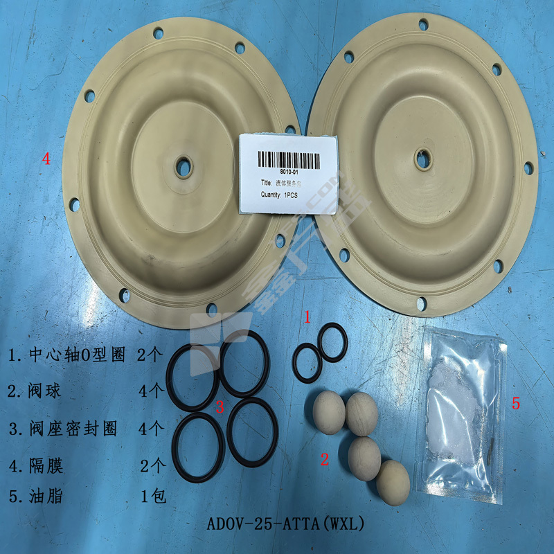 正量POSITIVE 隔膜泵流体维修包 ADOV-25-ATTA(WXL)