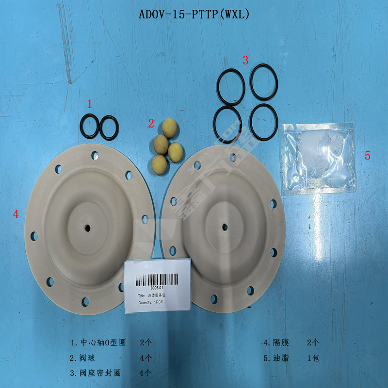 正量POSITIVE 隔膜泵流体维修包 ADOV-15-PTTP(WXL)