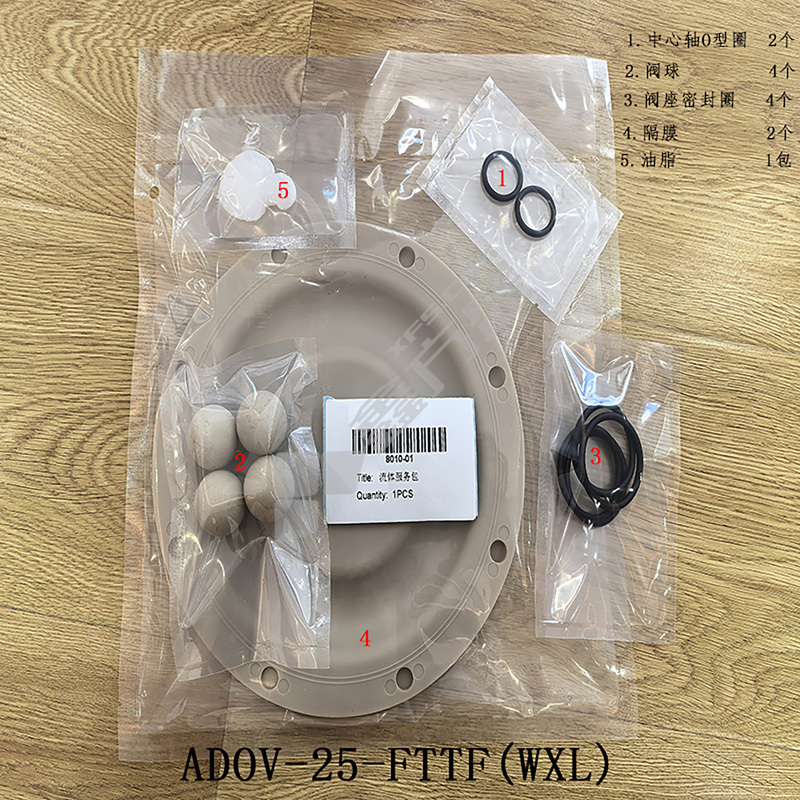 正量POSITIVE 隔膜泵流体维修包 ADOV-25-FTTF(WXL)