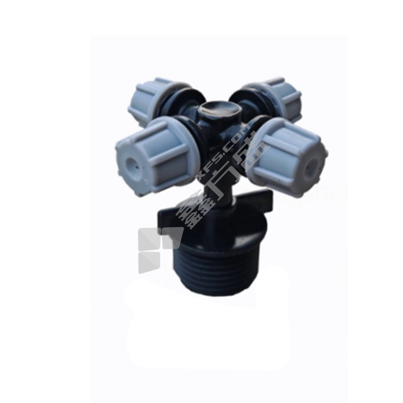 国产优品 塑料十字雾化水雾喷头 0.7mm/灰色