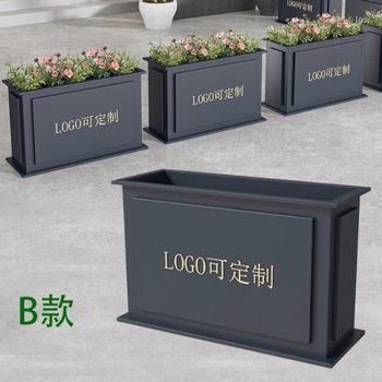 国产优品 不锈钢烤漆黑花槽 130*40*60cm