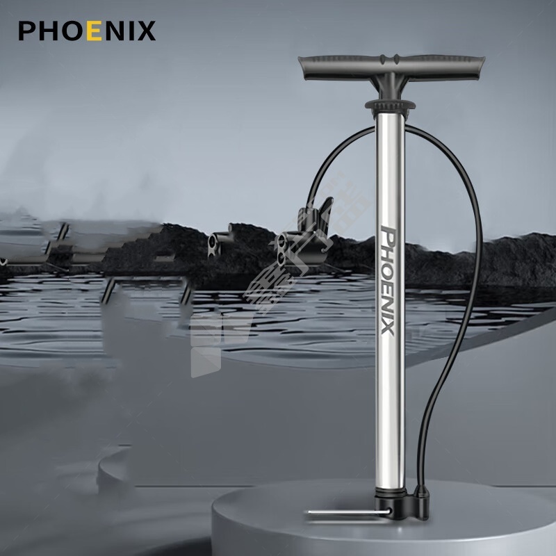 PHOENIX 打气筒 140PSI/长款/黑色