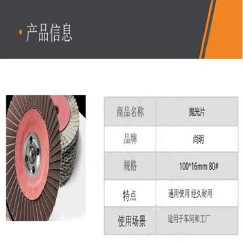 尚明 抛光片 100*16mm 80#