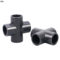 峰塑 PVC-U给水等径四通 63mm 黑色