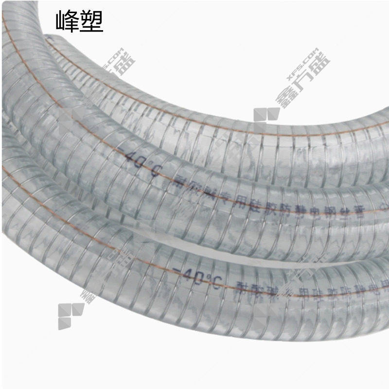 峰塑 PVC-U给水管钢丝软管 DN63*6mm 透明