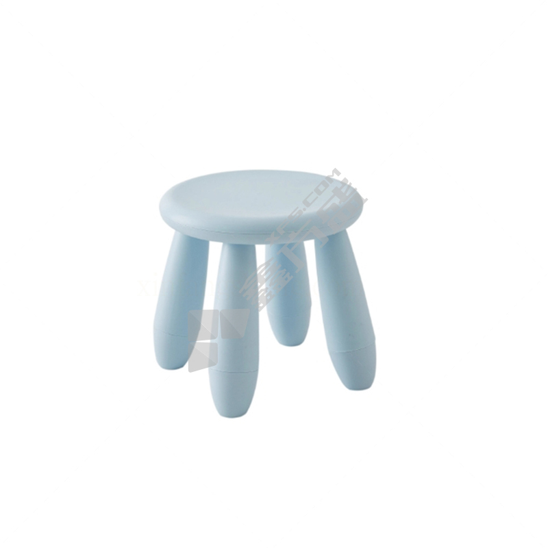 国产优品 儿童圆形塑料椅 30cm高/白色