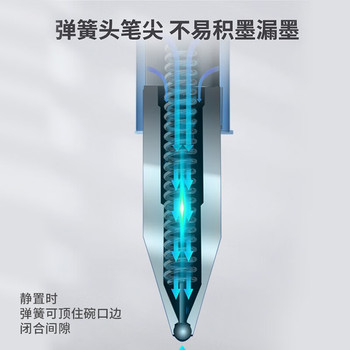 得力 台笔. 6796 0.5MM灰色.