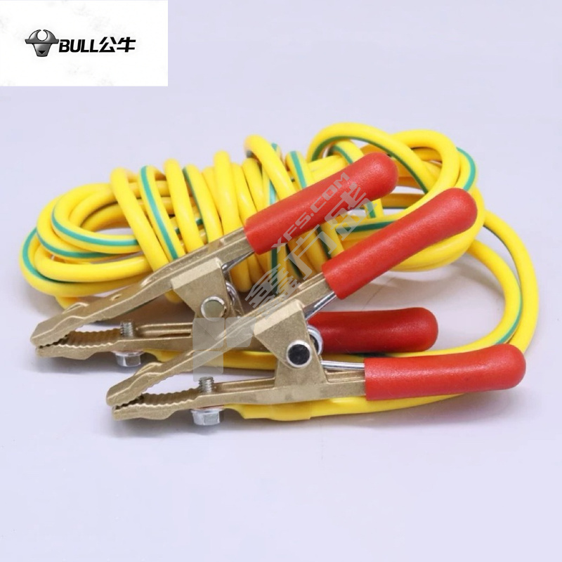 公牛 铜接地线 2m 镀锡2.5平- OT孔5，整体热缩，两端带红色夹子