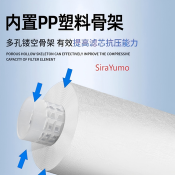 SiraYumo 保安PP棉滤芯安心用 30寸带骨架