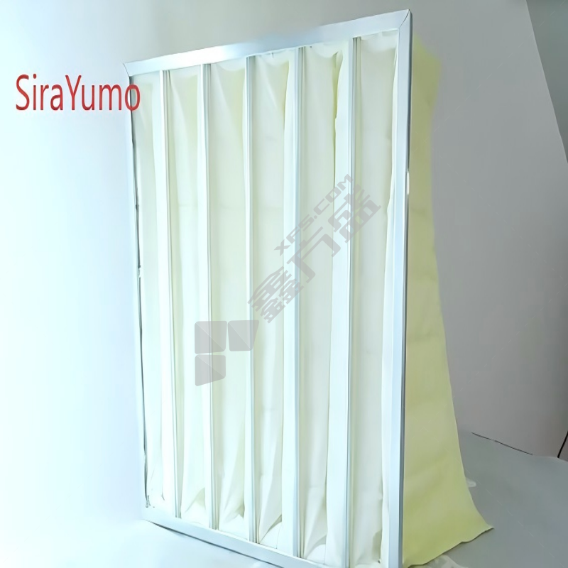 SiraYumo F9镀锌框中效袋式过滤器 592×287×534×6/效率：F9