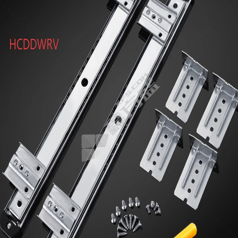 HCDDWRV 吊装电脑键盘导轨 长度350×宽度35二节轨/左右2只一付