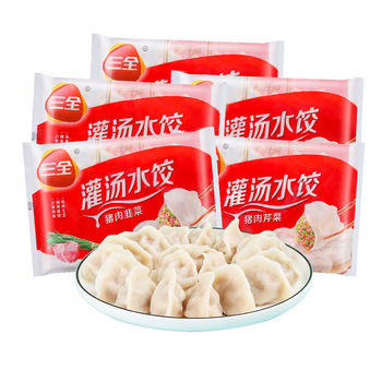 三全 猪肉白菜速冻食品水饺 455g