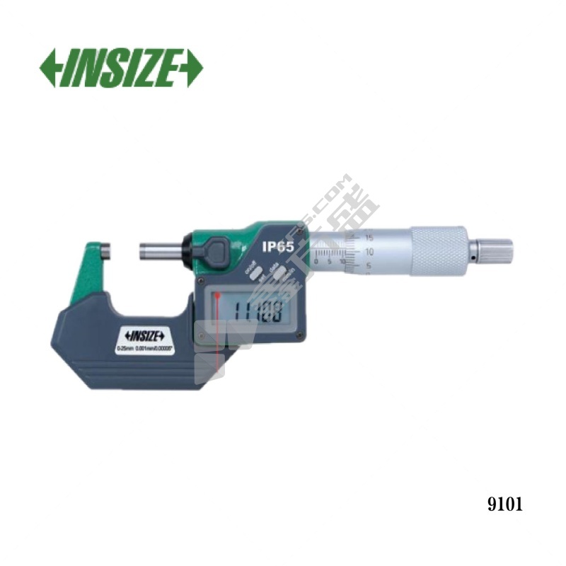 英示 IP65防水数显外径千分尺(Zigbee信号) 9101-300AC-ME