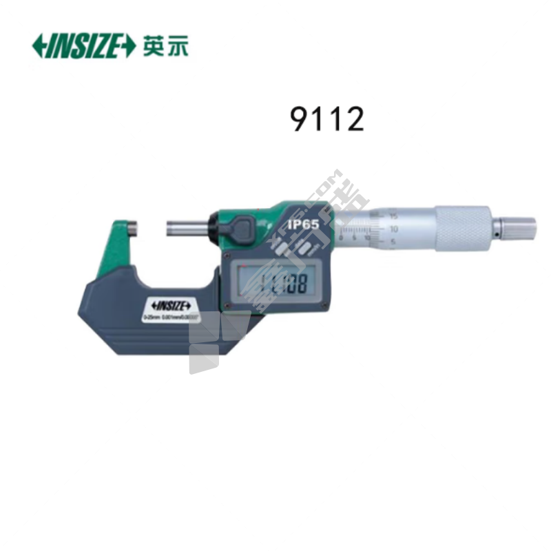 英示 内置无线IP65防水数显外径千分尺(Zigbee信号) 9112-225CWL-ME