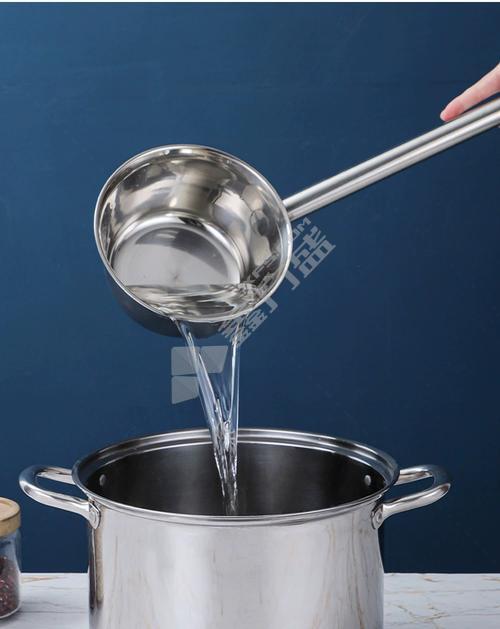 厨万雅 加长不锈钢水勺 直径12cm 柄长 45cm