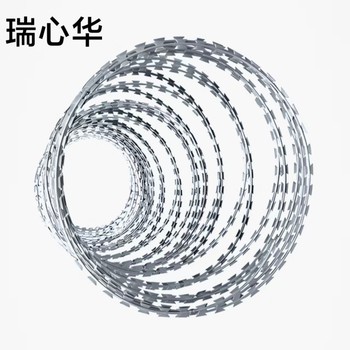 瑞心华 刺绳网 刀片双螺旋 冷镀锌圈经50cm 10米/卷