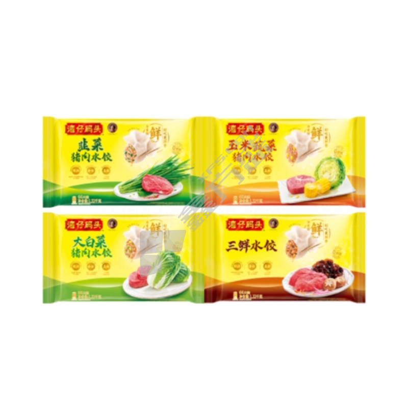 湾仔码头 饺子 1.32kg/玉米+三鲜+白菜+韭菜