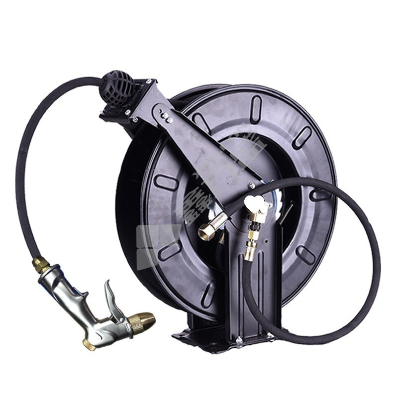 藤原 自动卷管器 黑色DN10螺纹管（带收纳盘和2000mm进气短管 可伸缩） 黑色/20000mm 铸铁