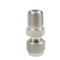 万林 不锈钢直通 NPT1/4外螺纹转1/4卡套/1.0mm