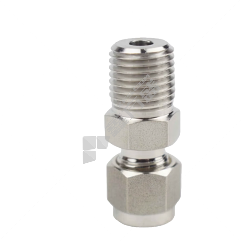 万林 不锈钢直通 NPT1/4外螺纹转1/4卡套/1.0mm
