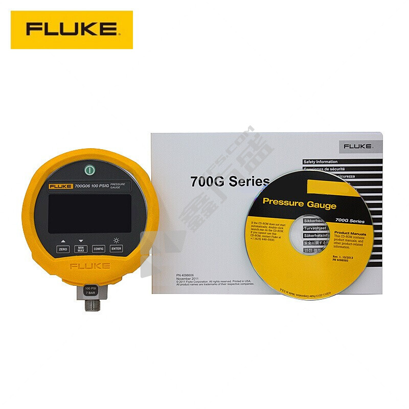 福禄克 便携式压力校验仪. 便携式压力校验/校准仪，-14 至 15 psi, -0.97 - 1 bar.