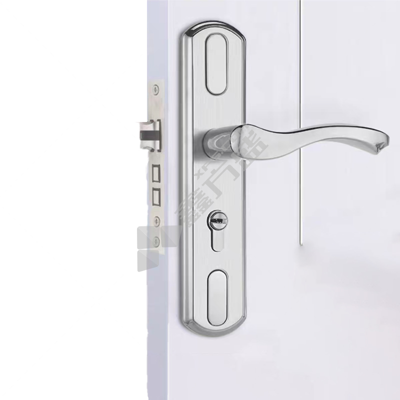 C1款银 室内房门锁 铝合金