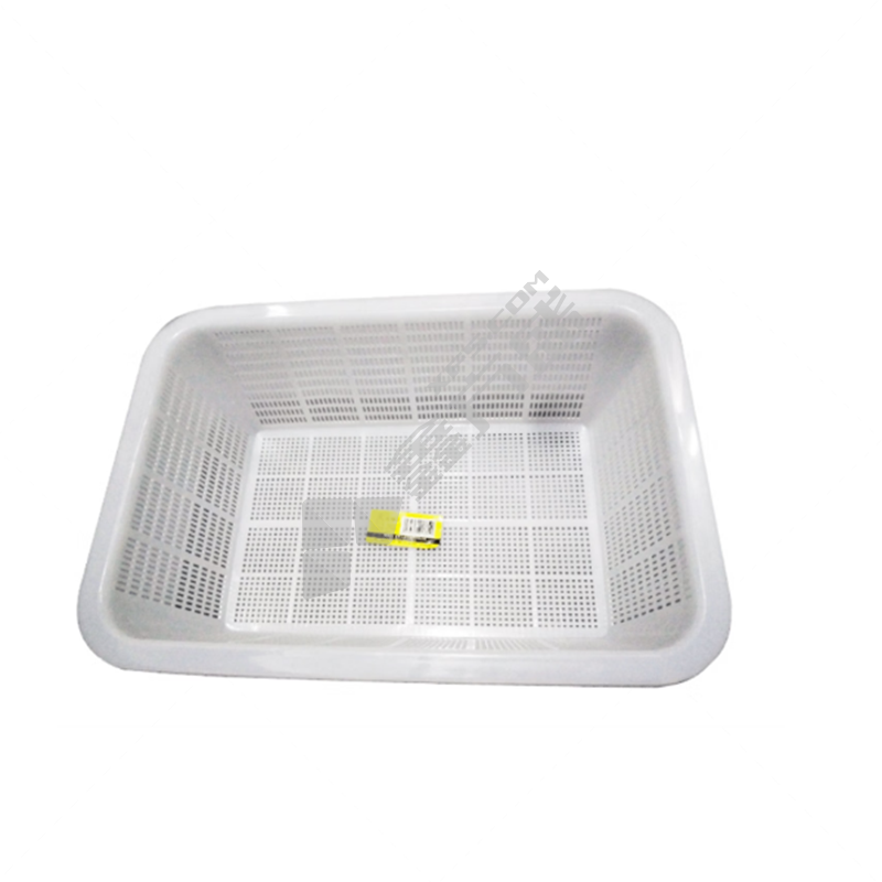 物匠 加密A-5塑料筛网眼收纳筐 26cm*19cm*8cm/白色
