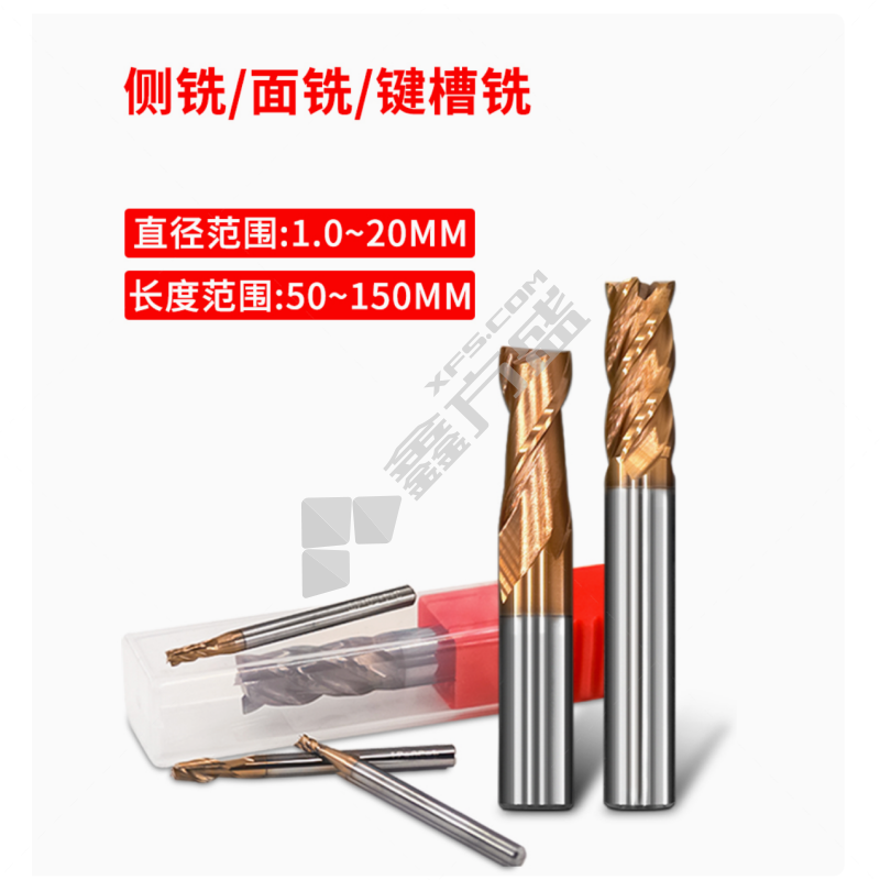合金铣刀 6070-1 D10*25*75L*3T