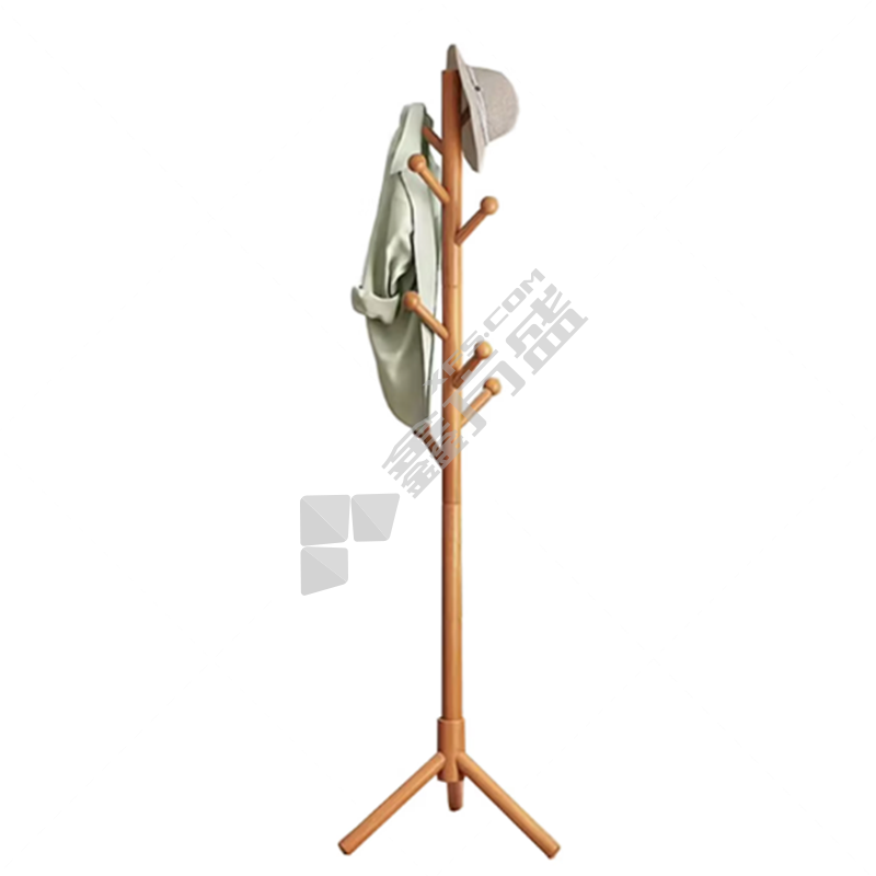 臻远 衣架 ZY5052286 落地衣架 48*48*172.5cm（单位：个）胡桃色