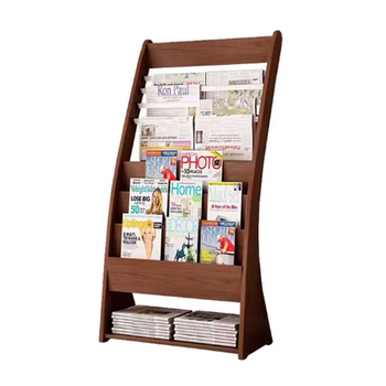 臻远 期刊架 ZY5052276 木质期刊架 61*35*127cm（单位：个）胡桃色