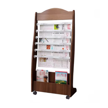 臻远 期刊架 ZY5052277 木质期刊架 62*27*110cm（单位：个）胡桃色