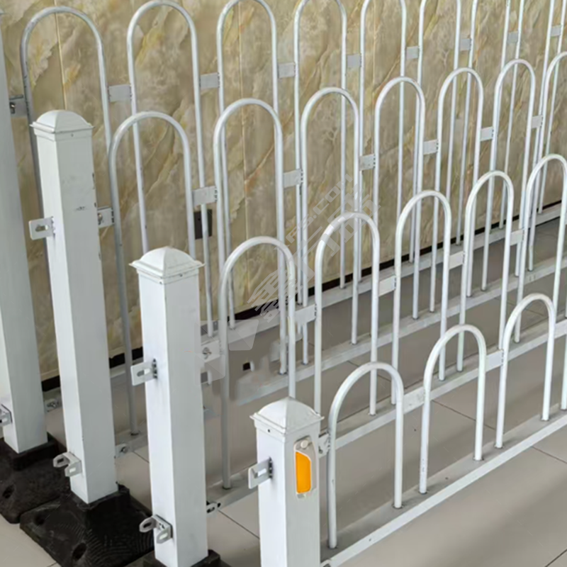 国产优品 白色市政护栏 80*100cm横梁30*50mm*立柱80*80mm*杆直径14mm