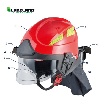 雷克兰 F15-0019消防头盔 单位：顶 EN 443认证