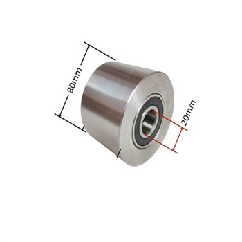 搬运车钢制滚轮 80*60mm 含6204轴承