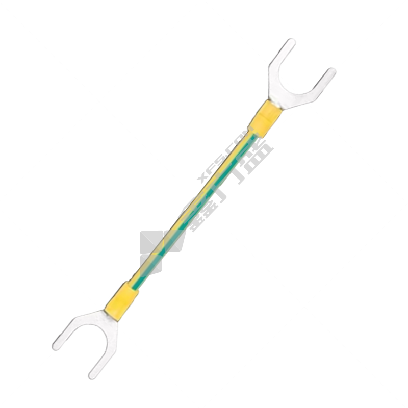 U型 黄绿双色跨接线 6平方/150mm/黄铜软线