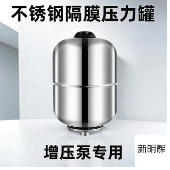 新明辉 不锈钢压力容器罐 罐体容积5L 盖板接外8mm内5mm气管，底部为弧形底，下出料出料口为ZG1/4 2分内螺纹