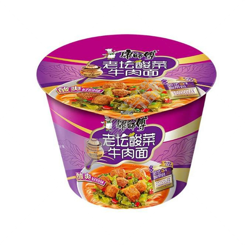 康师傅 桶装方便面 122g/酸菜牛肉面