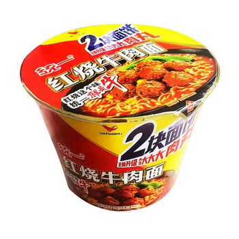 统一 桶装方便面 103g/红烧牛肉面