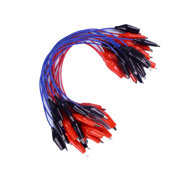 物理实验导线 40cm绝缘套夹子